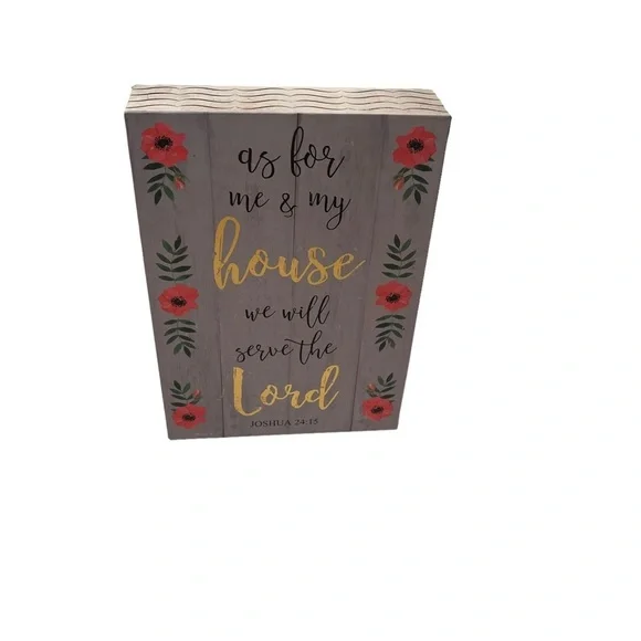 Belle Madison Art Box Joshua 24:15 NWOT - Picture 2 of 3